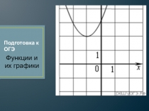 Подготовка к ОГЭ. Функции и их графики