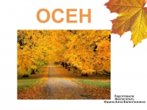 Презентация Осень для старших дошкольников