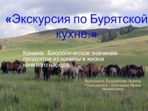 Проект Путешествие по бурятской кухне. Будожапова Эржена