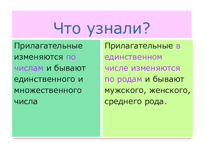 Как понять прилагательное. В каком числе прилагательные не изменяются по родам. В каком числе прилагательные не изменяются.