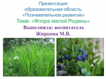 Тема: Флора малой Родины