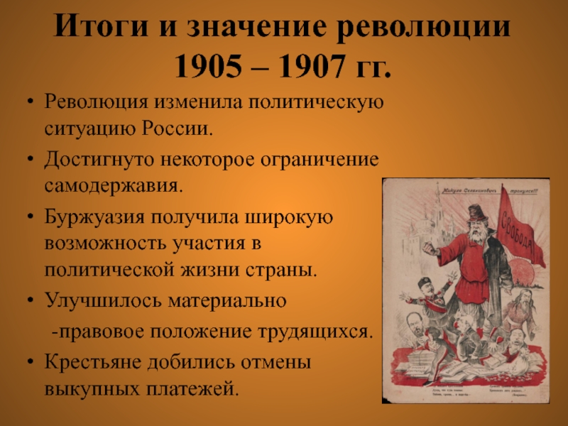 Революция 1905 года презентация