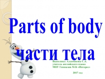 Презентация к уроку по теме: Части тела. 5 класс.