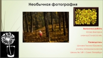 Исследование на тему Необычная фотография 3 класс