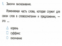 Итоговый тест по русскому языку Состав слова ( 4 класс)