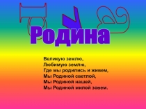 Презентация к классному часу Моя малая родина
