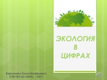 Презентация к декаде естественнонаучных дисциплин Экология в цифрах