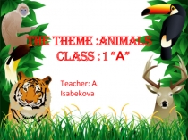 Призентация по англискому языку  Animals 1 класс