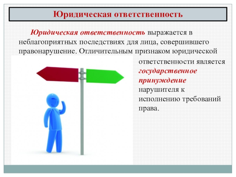 Презентация на тему правоотношения и юридическая ответственность