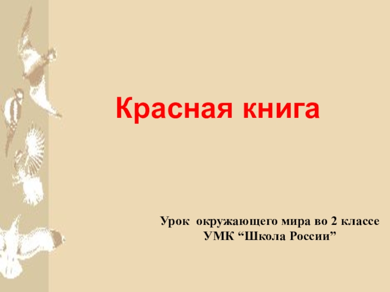 Урок красная книга 2 класс