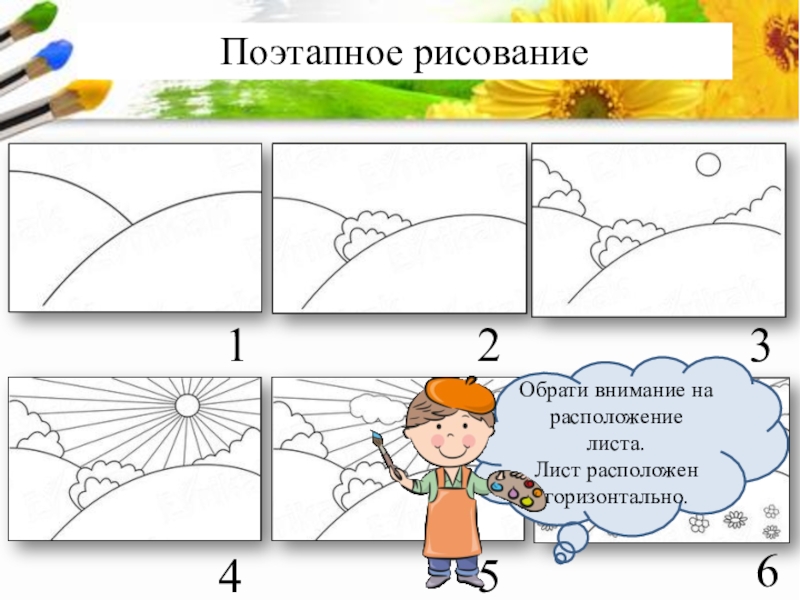 Рисуем поэтапно 4 класс презентация