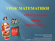 Презентация по математике по теме: Что узнали. Чему научились