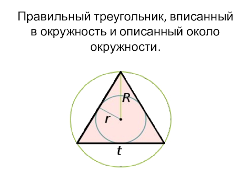 Описанный треугольник рисунок