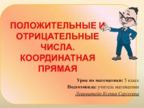 Положительные и отрицательные числа (6 класс)