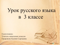 Презентация по русскому языку на тему : Приставка