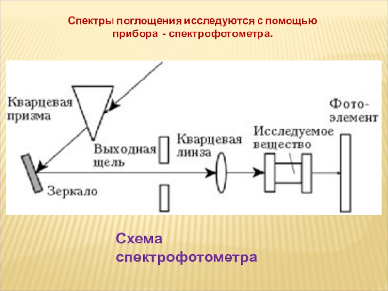 Блок схема спектрофотометра