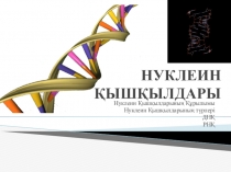 Биология пәні бойынша Нуклейн қышқылдары тақырыбы бойынша презентация (9,10сыныптар)