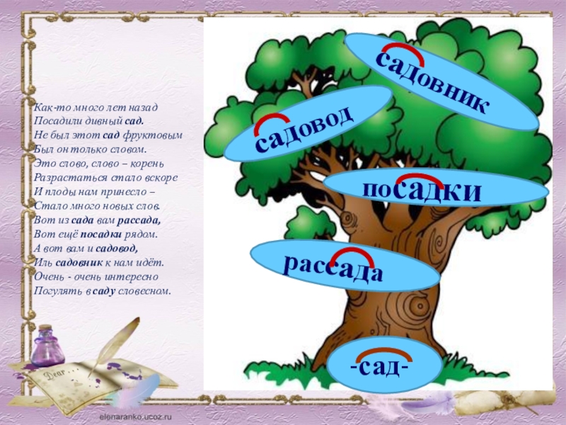 Проект однокоренных слов 2 класс