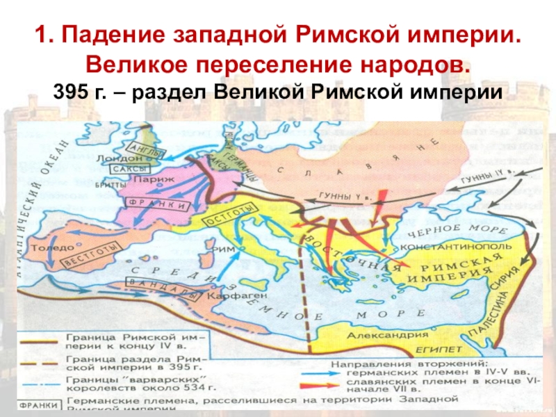 Великое переселение народов 6 класс история презентация