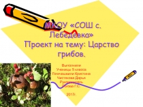 Презентация ученический проект по биологии на тему Грибы