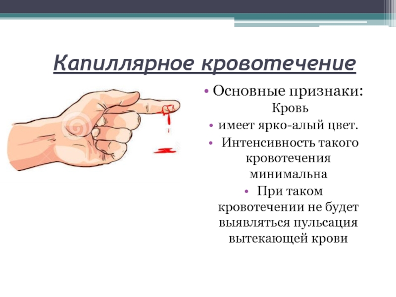 Основные кровотечения. Капиллярное кровотечение. Каппилярноекровотечение. Симптомы капиллярного кровотечения. ПМП при капиллярном кровотечении.