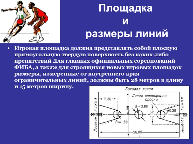 Презентацию на тему баскетбол правила игры в баскетбол