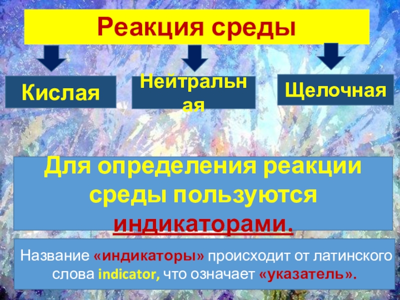 Природные индикаторы презентация