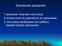 Презентация к интегрированному уроку Дыхания