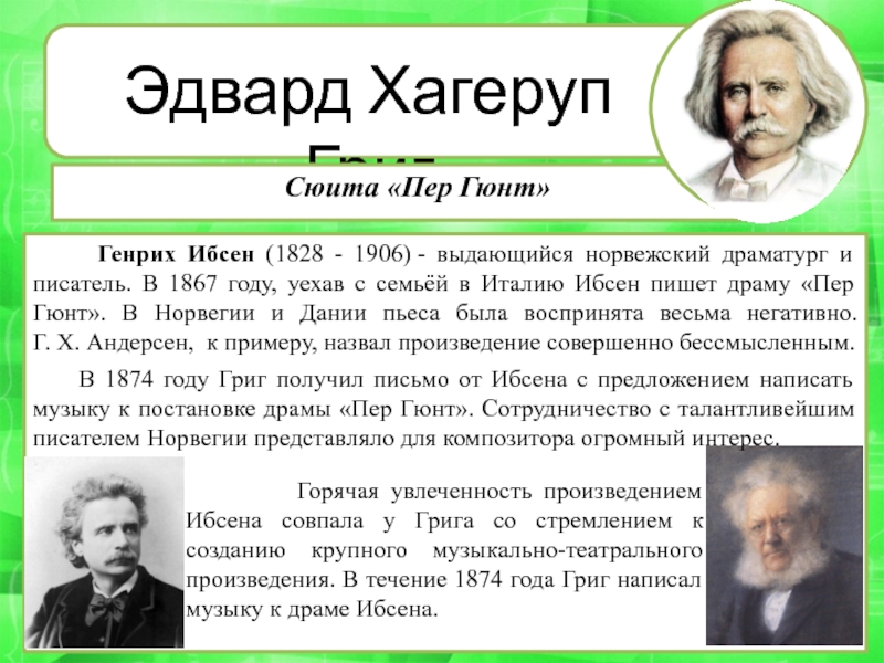 Презентация ибсен биография