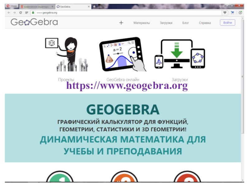 Использование графического редактора GeoGebra на уроках математики