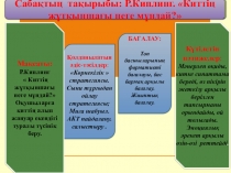 Презентация по родному языку на теме Киттин жуткыншагы неге мундай