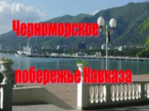 Урок по окружающему миру Черноморское побережье