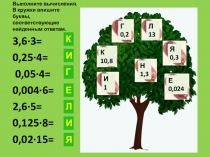 Презентация по математике на тему Умножение десятичных дробей