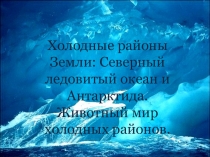 Презентация по окружающему миру Холодные районы Земли