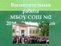 Воспитательная работа школы. Отчет на родительском собрании.