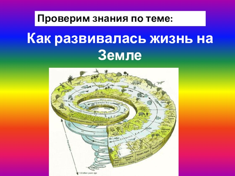 Презентация: проверка знаний по теме: развитие жизни 5 класс