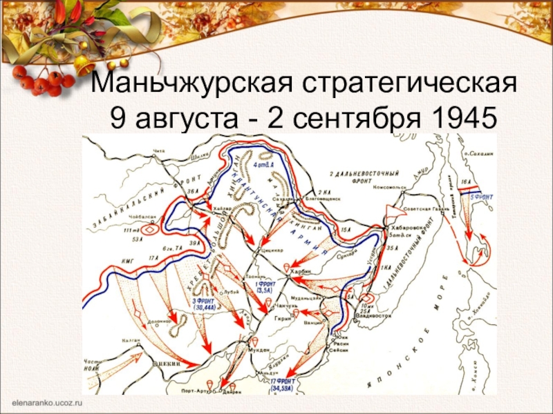 Карта маньчжурии 1945