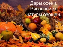 Дары осени. Рисование с натуры