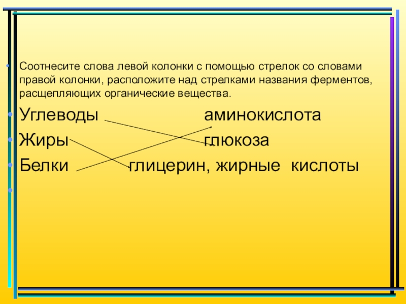 Глицерин белки жиры углеводы. Виды заголовков в тексте. Соотнесите слова с толкованием. Поисковое чтение на уроках литературы. Соотнесите тексты с текстами.