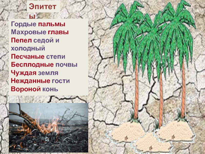 Три пальмы лермонтов презентация 6 класс