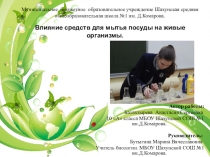 Влияние средств для мытья посуды на живые организмы