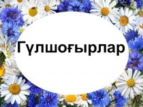 Гүлшоғырлар түрлері,гүл құрылысы мен маңызы