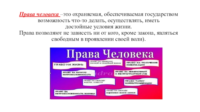 Значение прав и свобод человека в зеркале общественного мнения проект