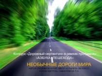 Презентация по ПДД Необычные дороги мира(2 класс)