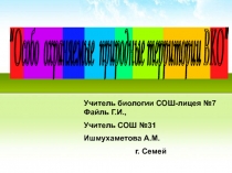 Презентация Особо охраняемые территории ВКО