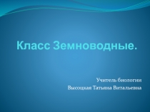 Презентация Класс Земноводные 7 класс