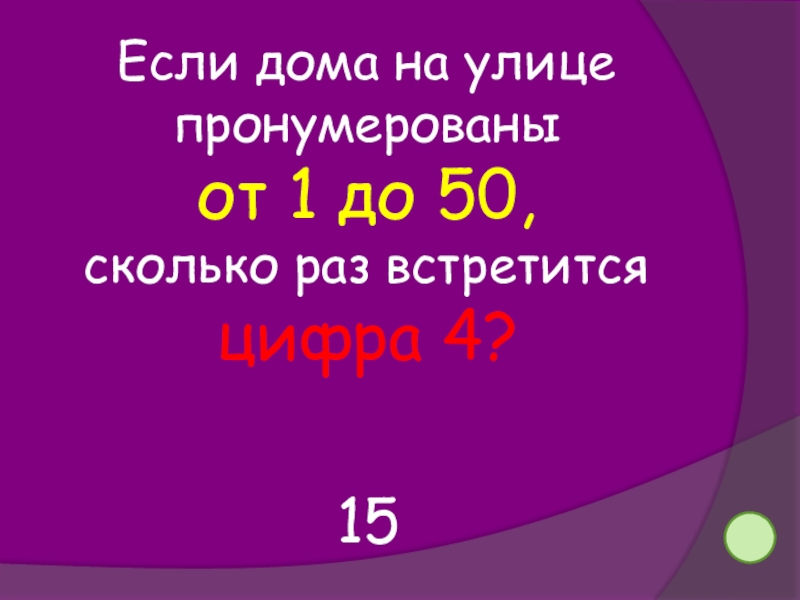 Сколько раз встречается цифра в числах