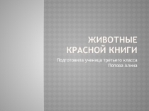 Животные Красной книги России