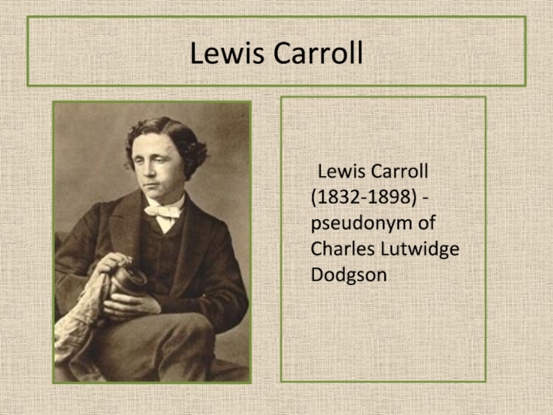 Реферат: Lewis Carroll Christ Church College And The