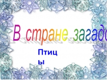 Презентация по окружающему миру на тему Загадки о птицах